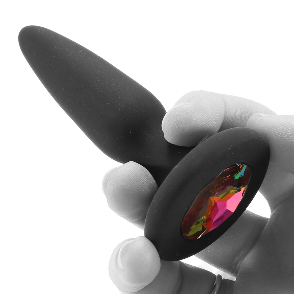 Glams Mini Rainbow Gem Silicone Butt Plug - Image 4
