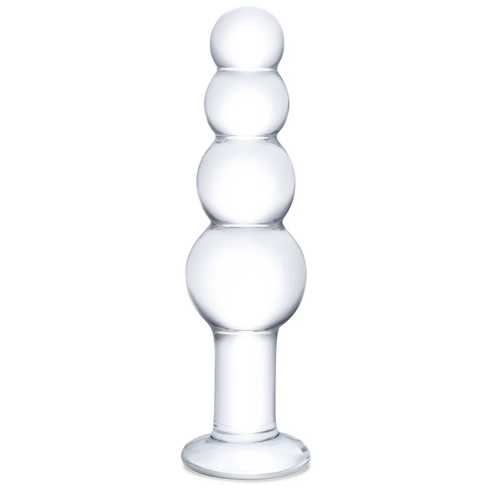 gläs 7.25 Inch Beaded Butt Plug