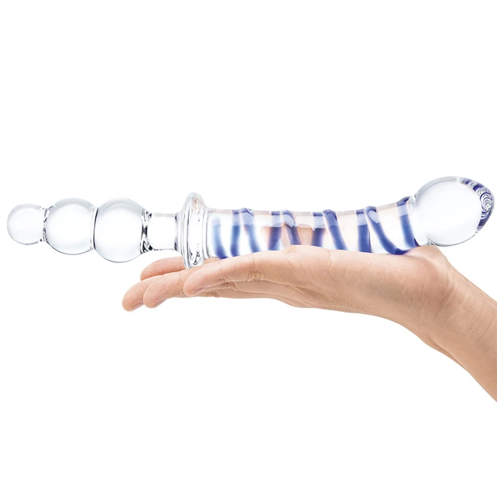 gläs Twister 10 Inch Dual Ended Glass Dildo - Image 3