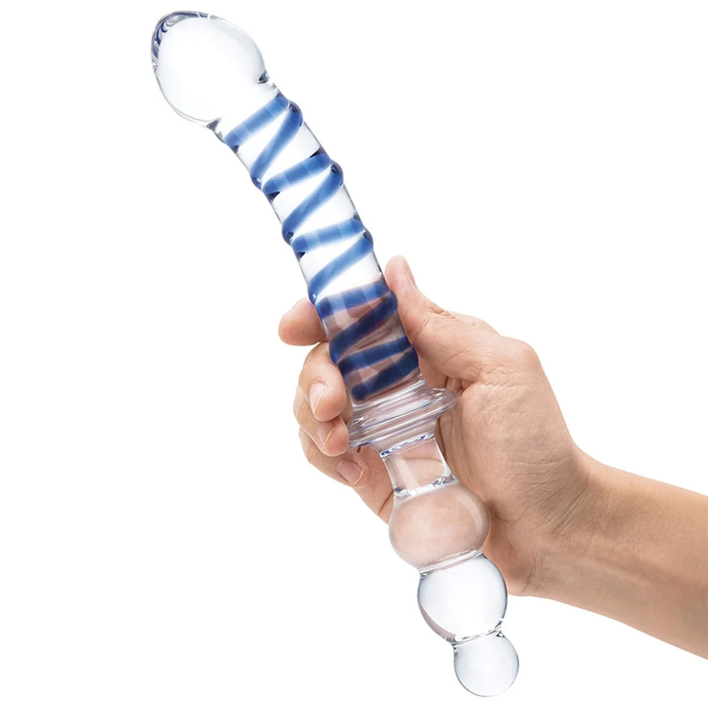 gläs Twister 10 Inch Dual Ended Glass Dildo - Image 4