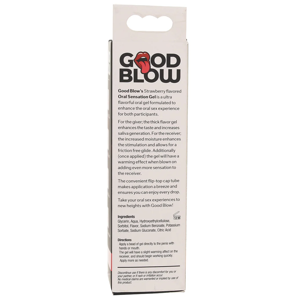 Good Blow Oral Sensation Gel 1.5oz/44.4ml in Strawberry - Image 5