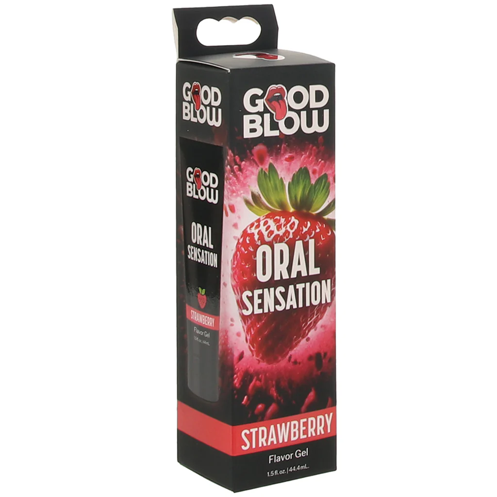 Good Blow Oral Sensation Gel 1.5oz/44.4ml in Strawberry - Image 6