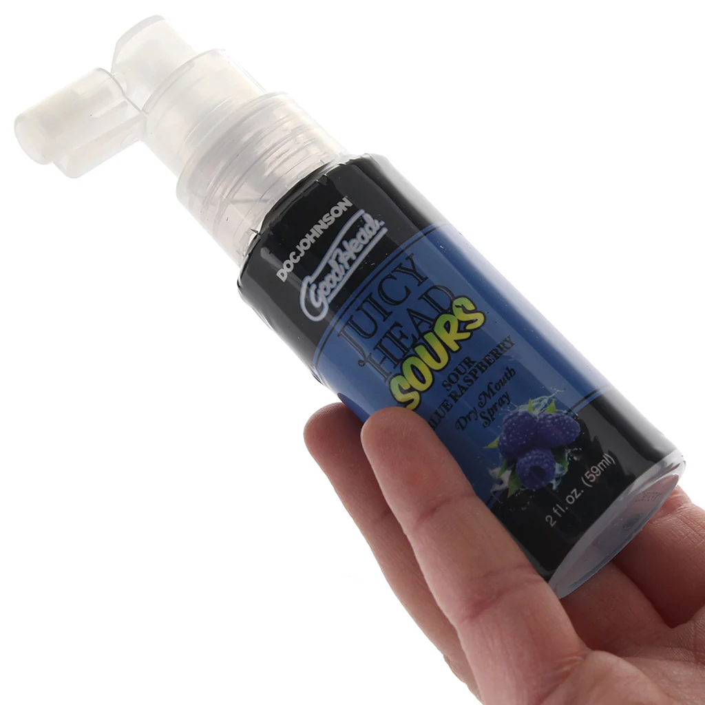 GoodHead Juicy Head Sours Mouth Spray 2oz/59ml in Blue Rasp - Image 4