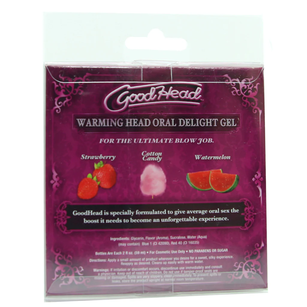 GoodHead Warming Head Oral Delight Gel 3 Pack in 2oz x 3 - Image 3