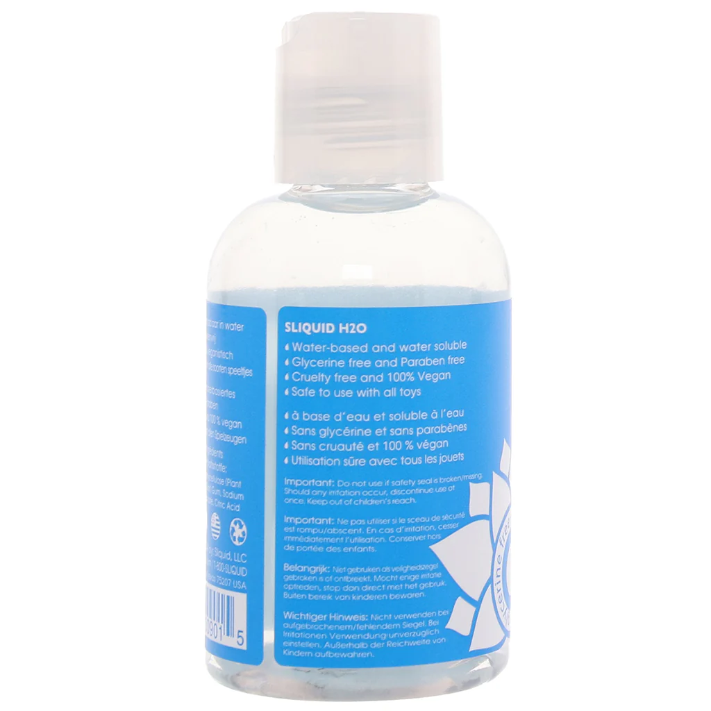 H2O Glycerine Free Natural Lube in 4.2oz/125ml - Image 7
