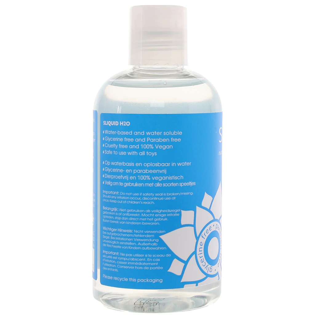 H2O Glycerine Free Natural Lube in 8.5oz/255ml - Image 7