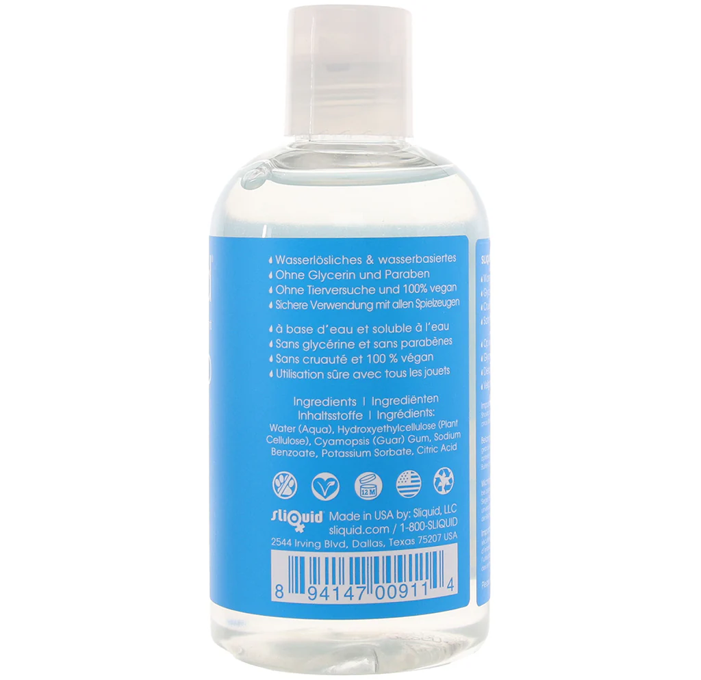H2O Glycerine Free Natural Lube in 8.5oz/255ml - Image 9