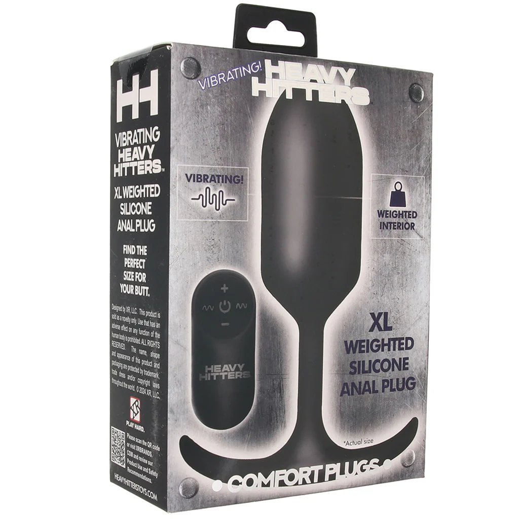 Heavy Hitters Weighted Silicone Anal Plug Vibe - Image 6