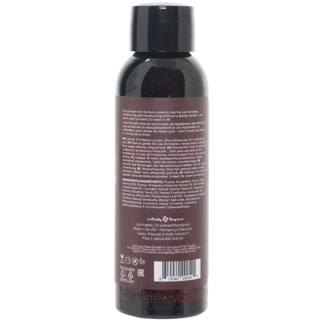 Hemp Seed Massage Oil 2oz/60ml in Beach Daze - Image 6