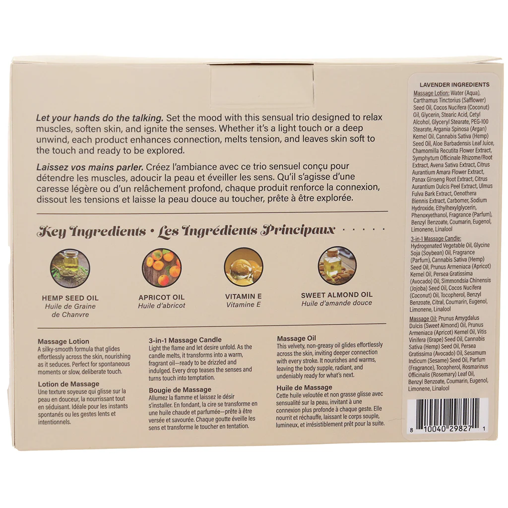 Hemp Seed Tranquility Trio Massage Kit in Lavender - Image 9