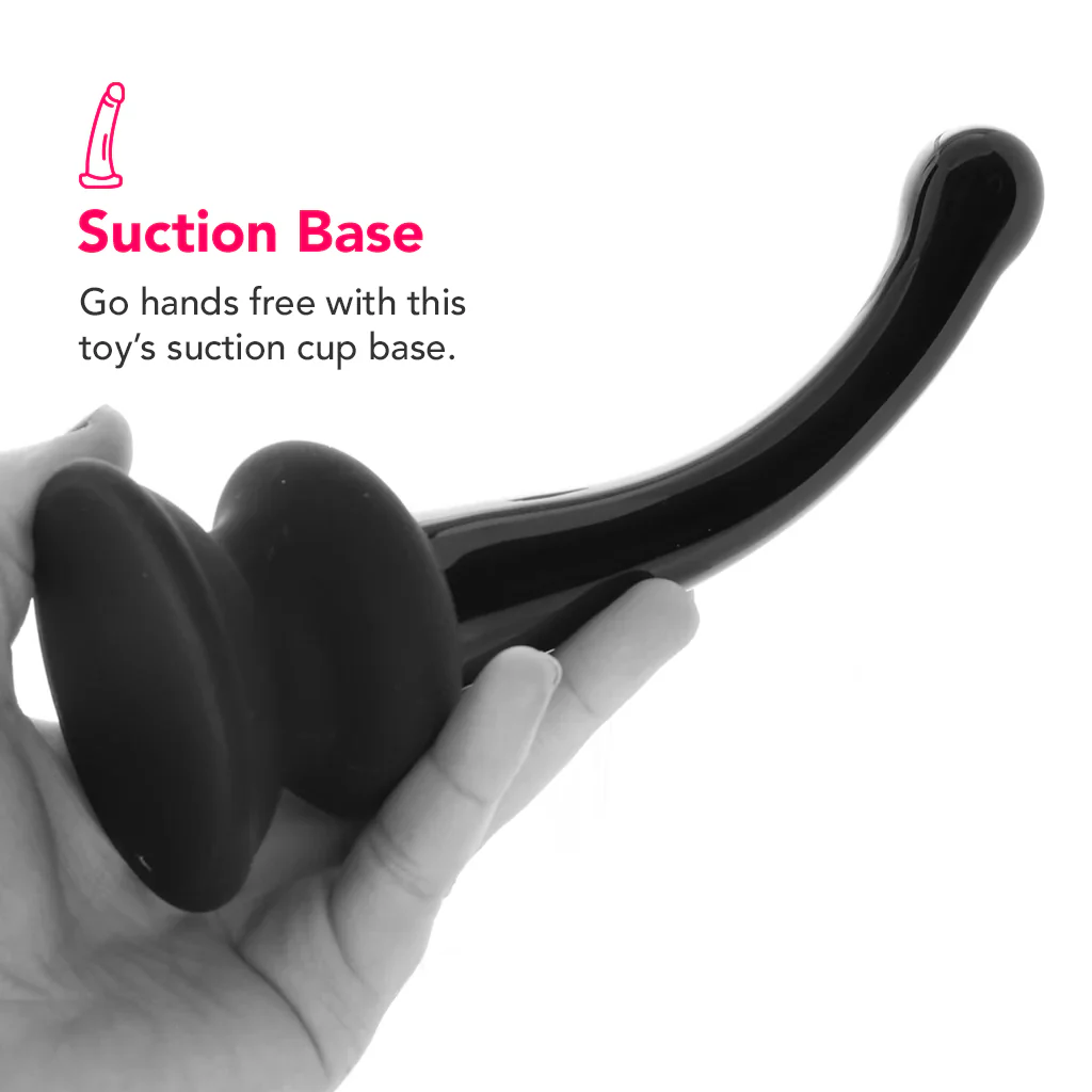 Icicles No. 87 Glass Dildo in Black - Image 4