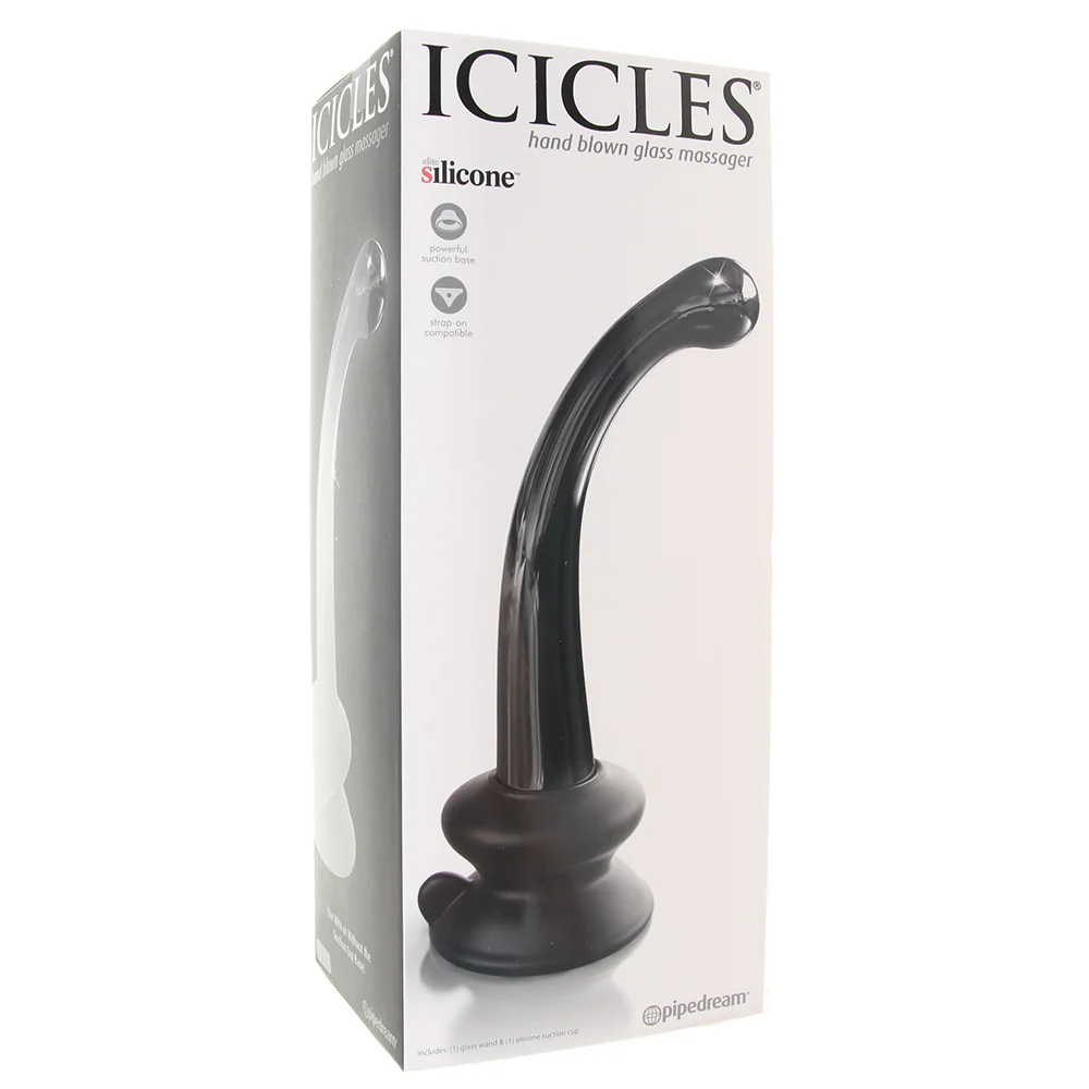 Icicles No. 87 Glass Dildo in Black - Image 6