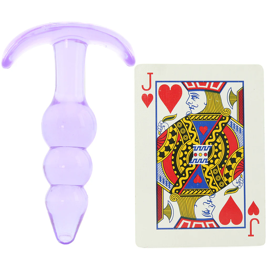 Jelly Rancher Ripple T Butt Plug in Purple - Image 4