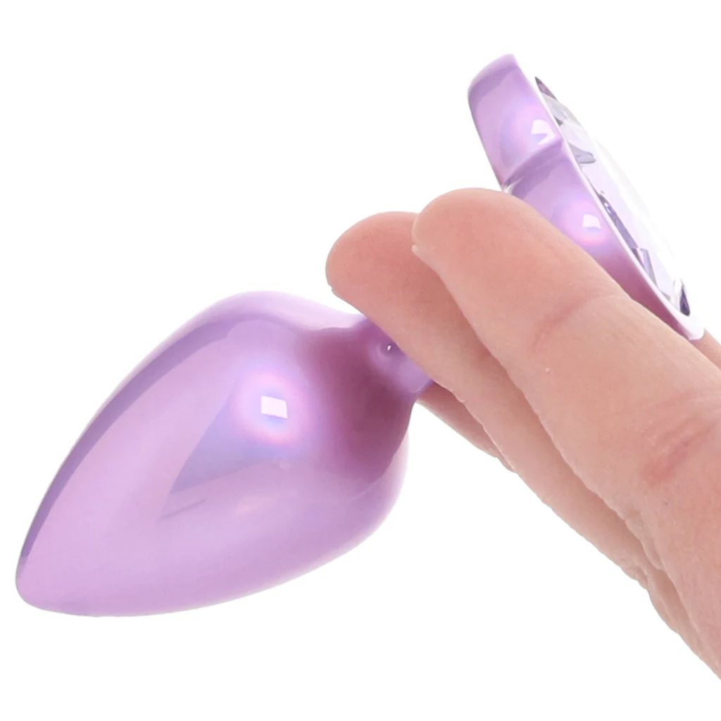 Jewel Amethyst Heart Plug in Small - Image 4