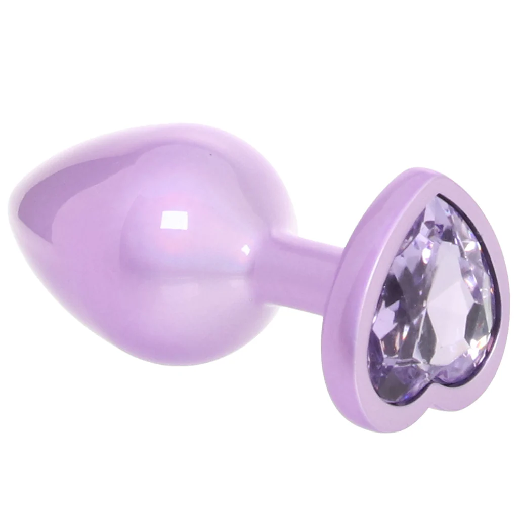 Jewel Amethyst Heart Plug in Large - Image 5