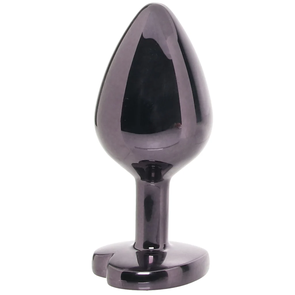 Jewel Black Diamond Heart Plug in Large - Image 3