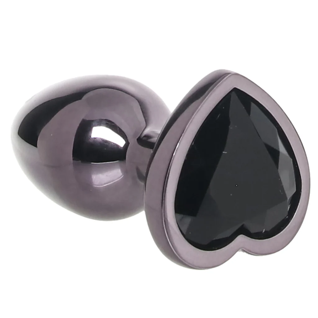 Jewel Black Diamond Heart Plug in Small - Image 5