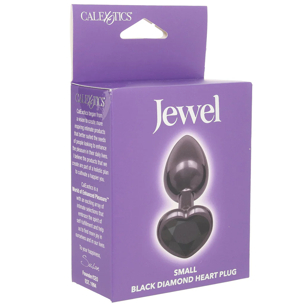Jewel Black Diamond Heart Plug in Small - Image 6