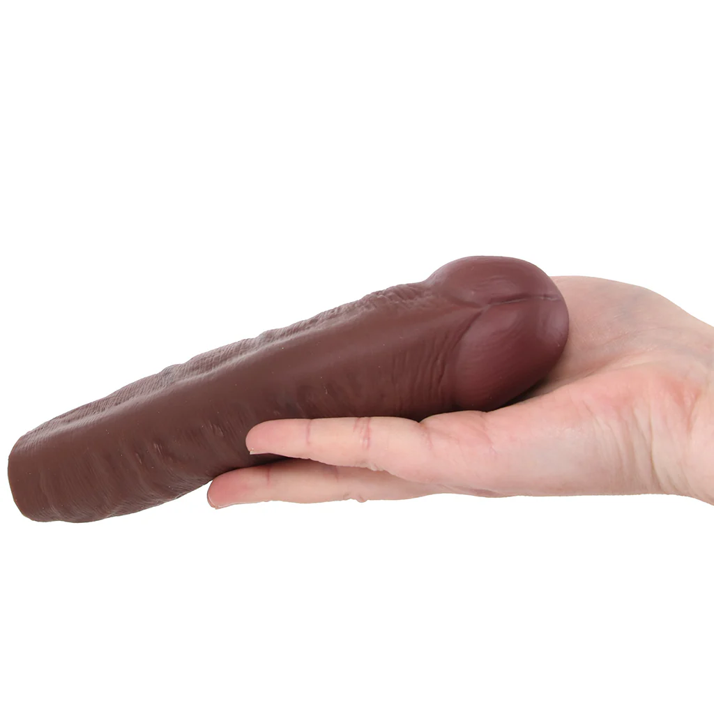 Jock 1.5 Inch Silicone Penis Extension in Dark - Image 4