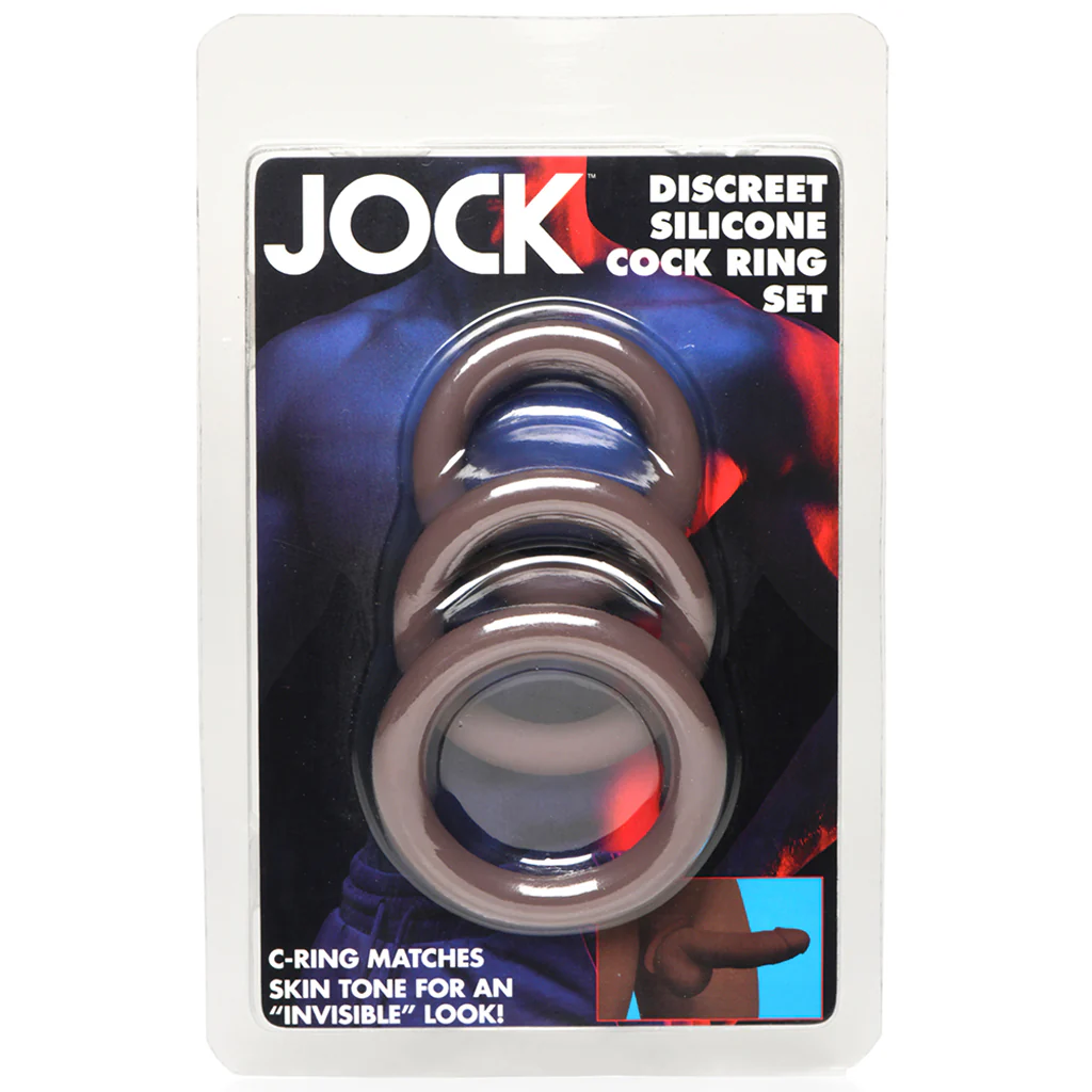 Jock Discreet Silicone Cock Ring Set in Dark - Image 6