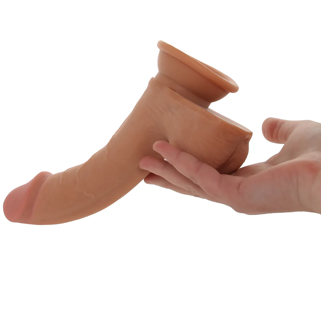 Jock Hard-Core 7.5 Inch Triple Density Dildo in Tan - Image 4