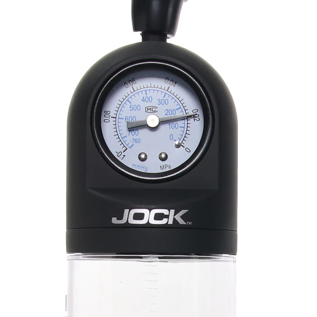 Jock Pump Up Bulb Penis Pump with Pressure Gauge - Image 6