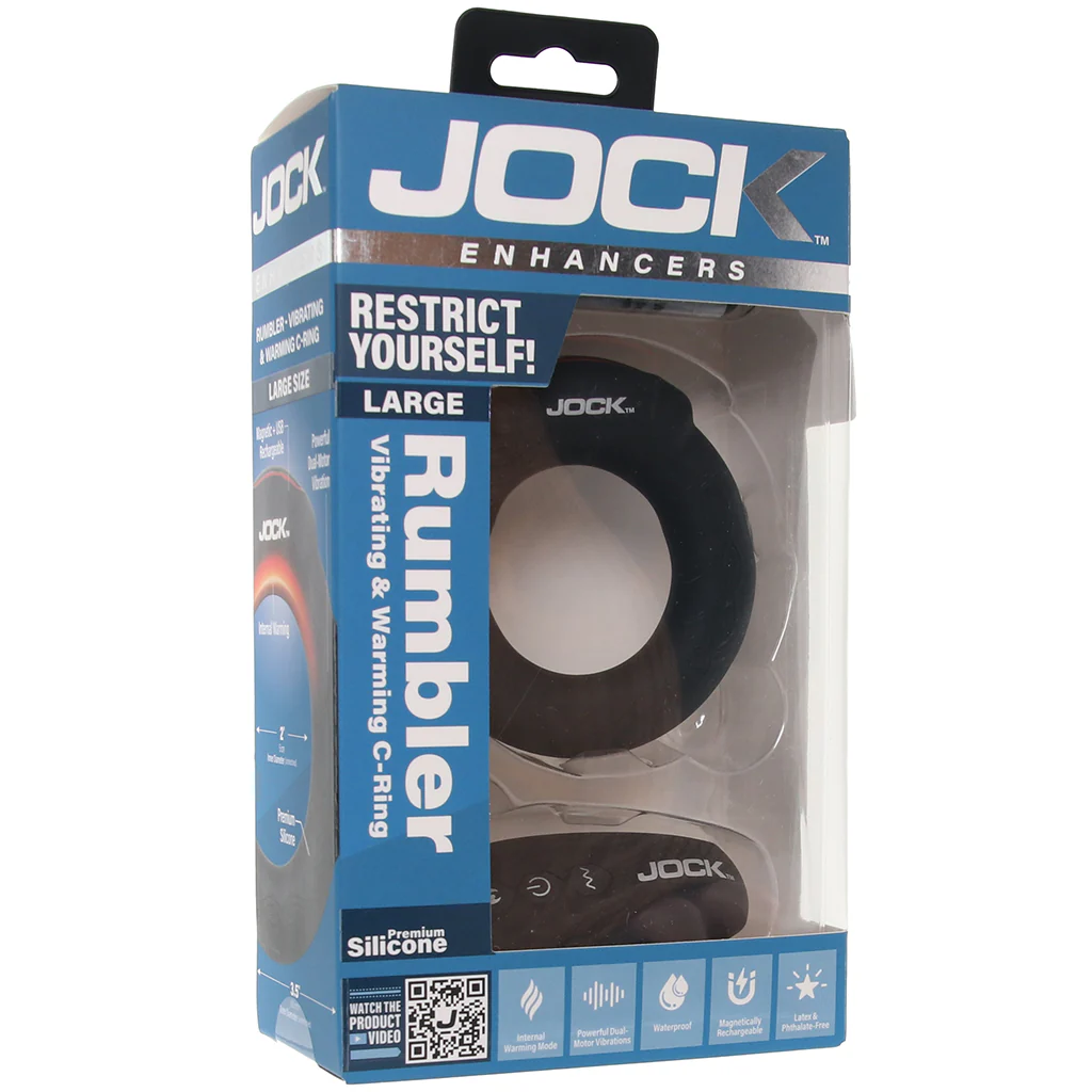 Jock Rumbler Vibrating & Warming Cock Ring in Large - Image 9