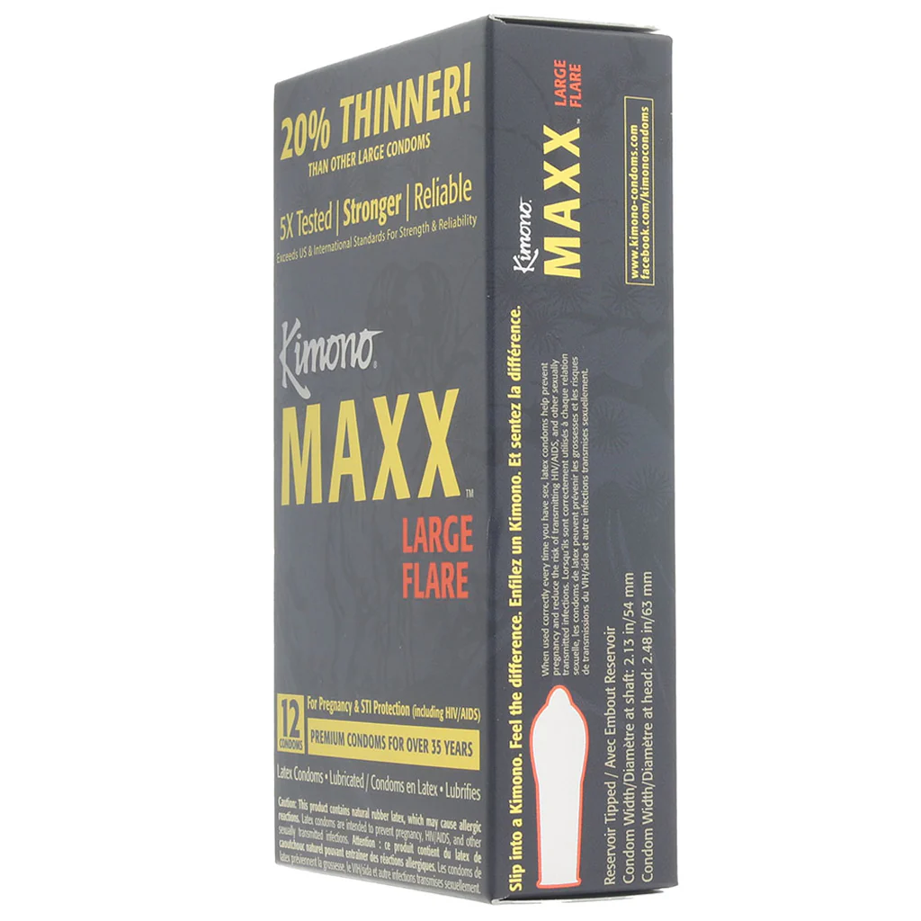 Kimono MAXX Large Flare Condoms in 12 Pack - Image 2