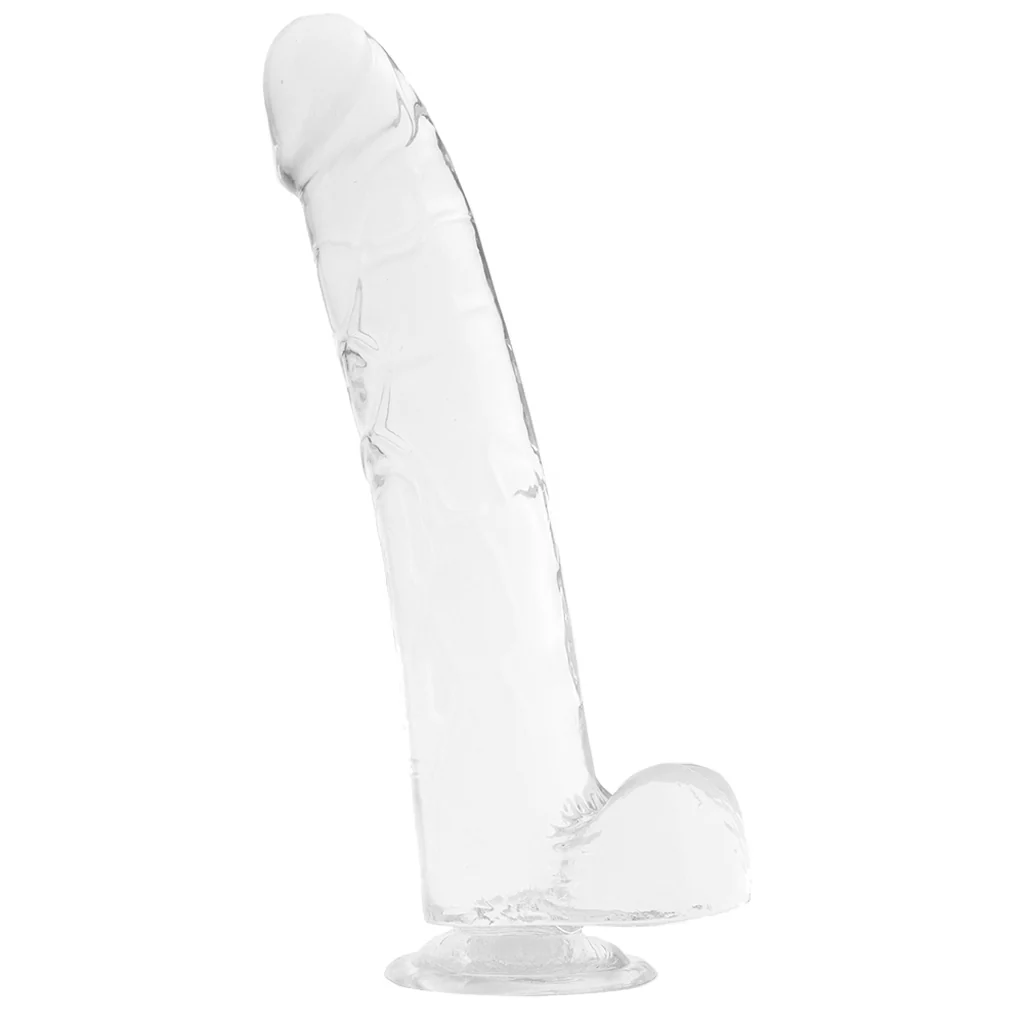 King Cock 11 Inch Ballsy Dildo in Clear - Image 3