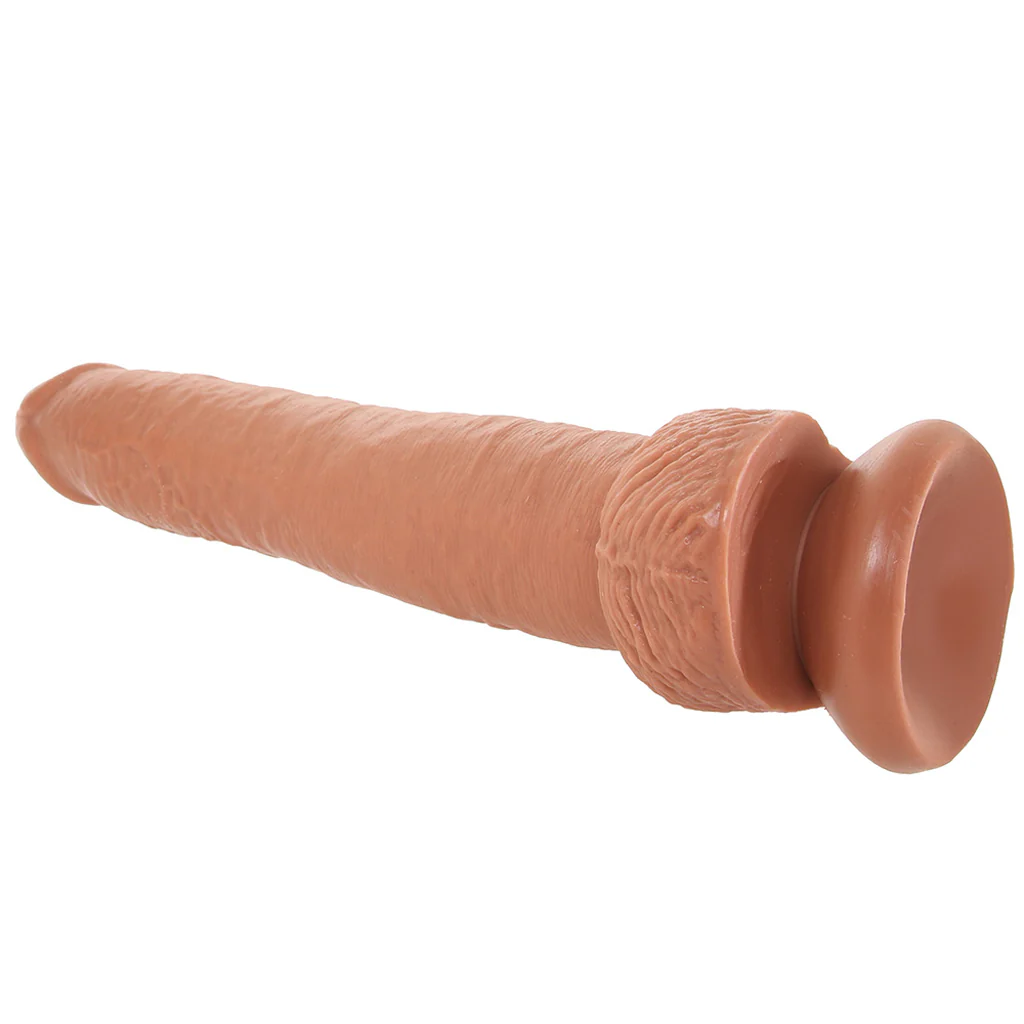 King Cock 14 Inch Cock with Balls in Tan - Image 5