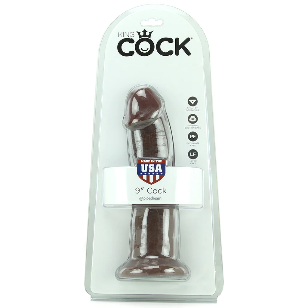 King Cock 9 Inch Dildo in Brown - Image 6