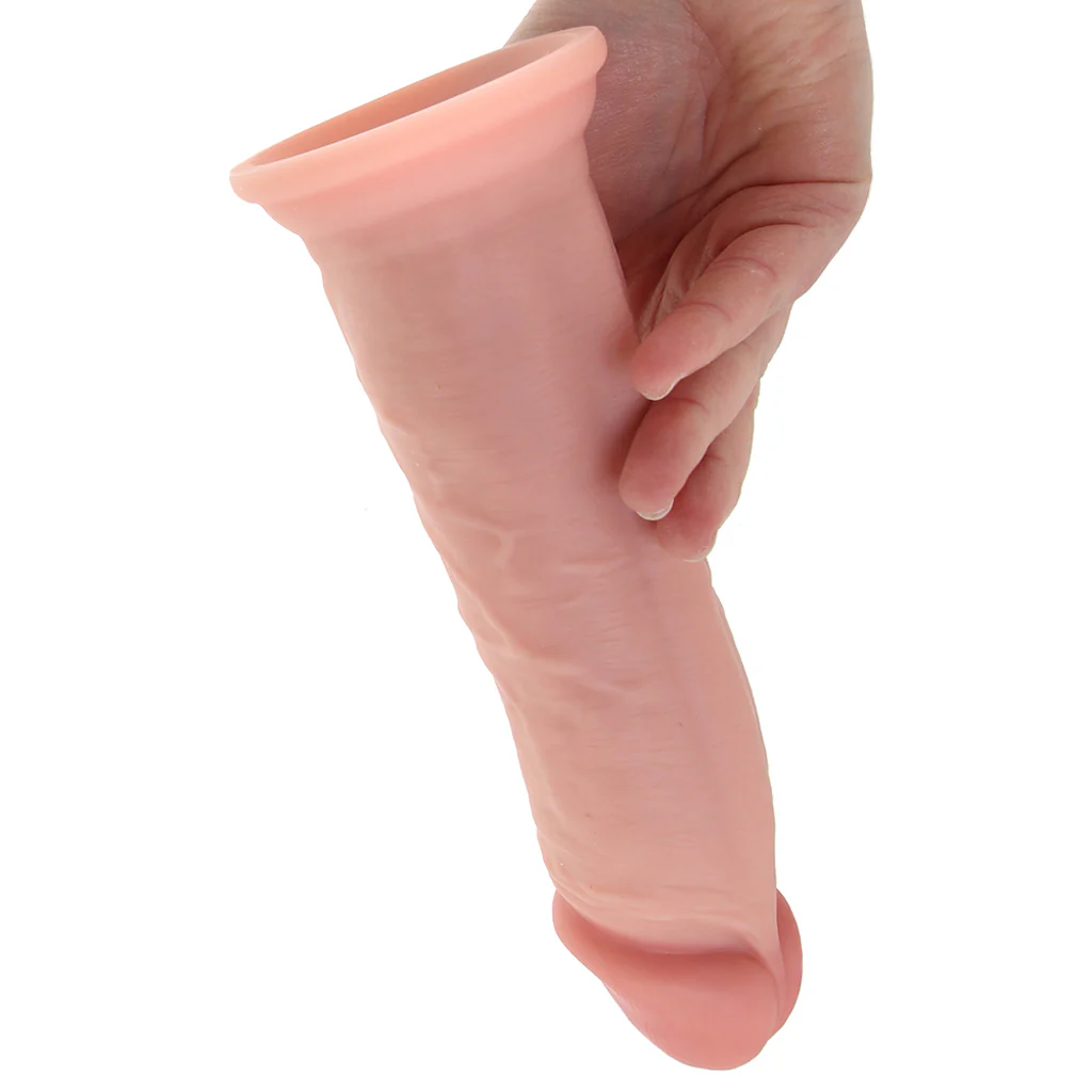 King Cock Elite Dual Density 8 Inch Silicone Cock in Light - Image 4