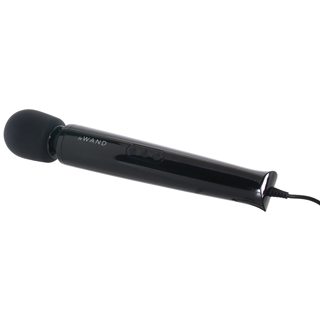 Le Wand Plug-In Massager in Black - Image 5