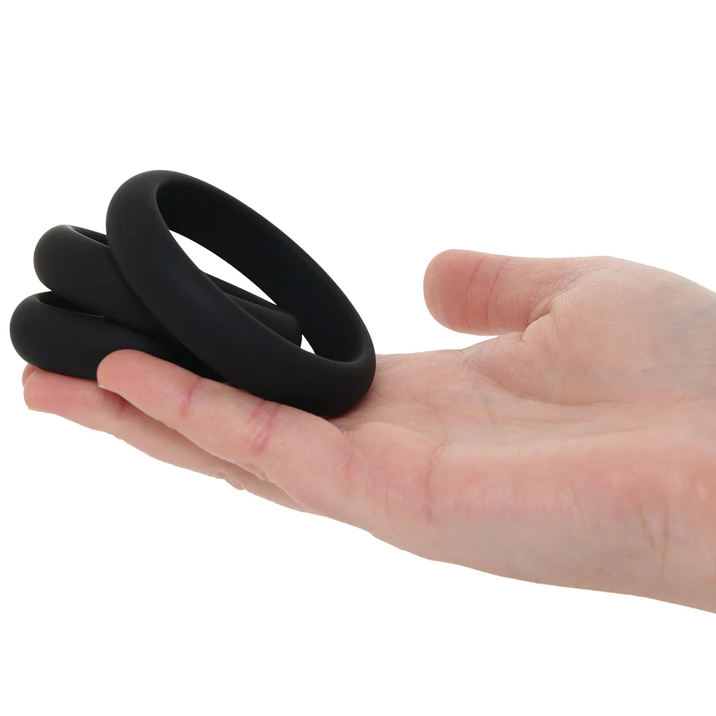 LEVELZ 3 Piece Wide O Cock Ring Set in L-XXL - Image 4