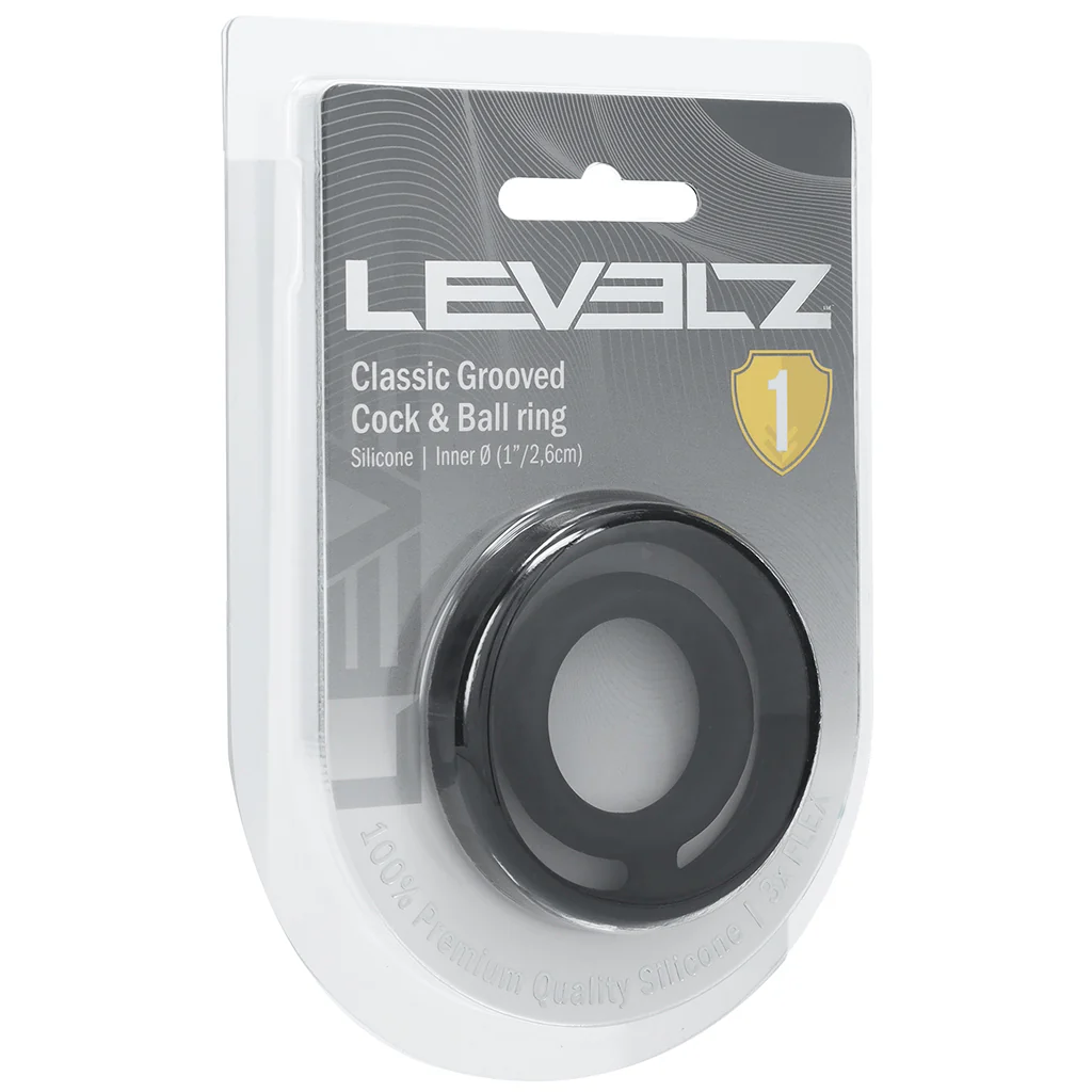 LEVELZ Classic Grooved Cock & Ball Ring - Image 9
