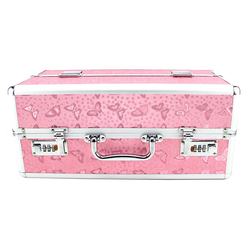 Simple and True Lockable Large Vibrator Case in Pink - Image 6