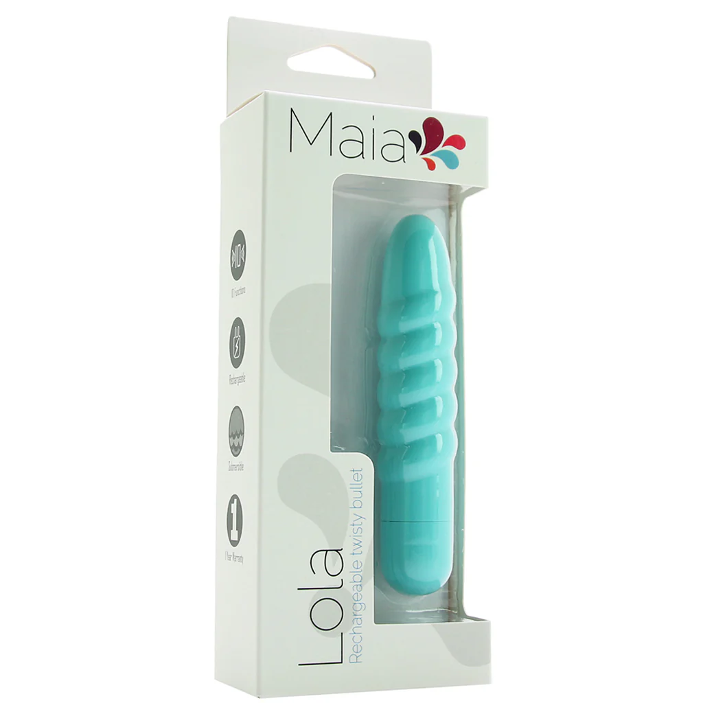 Lola Rechargeable Twisty Bullet Vibe in Teal - Image 6