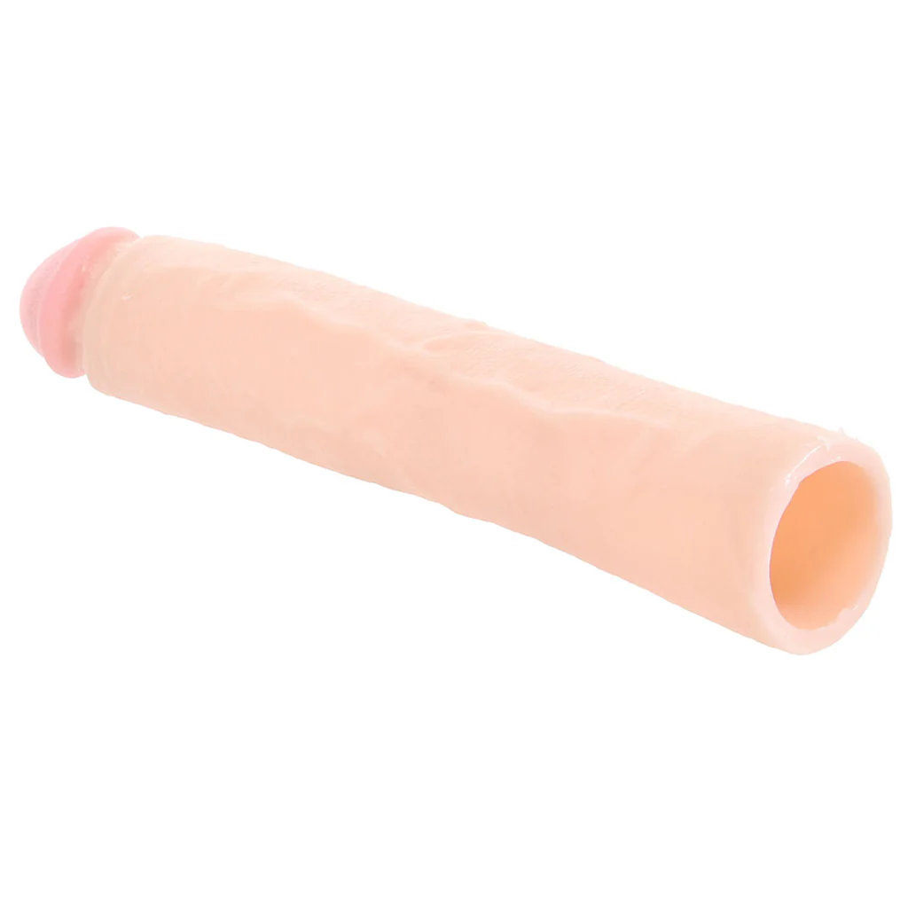 Magnificent Eleven Dildo & Extension in White - Image 5
