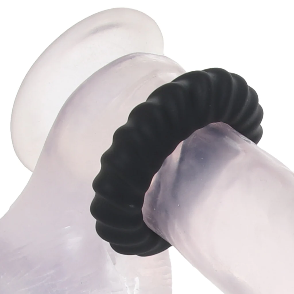 Manzo Liquid Silicone Ring Set in Black - Image 2