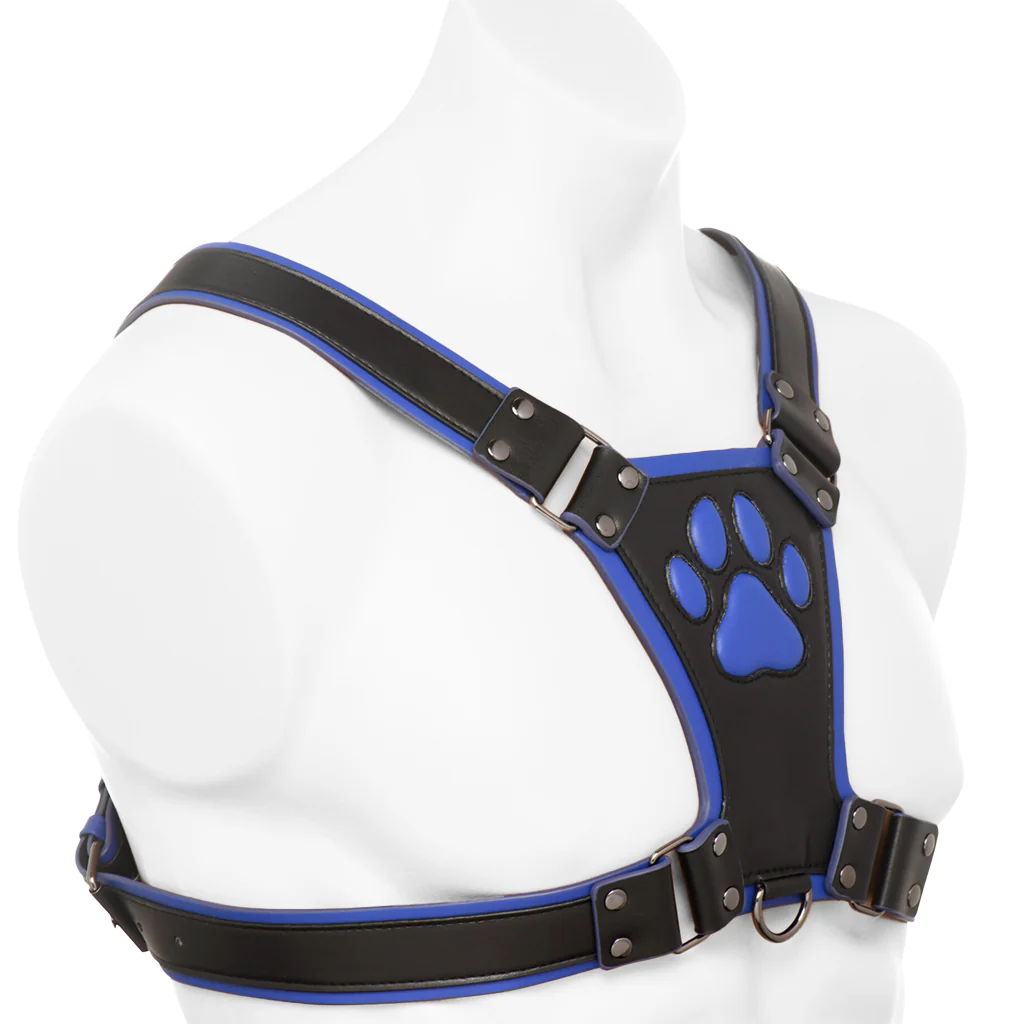 Master Series Alpha Pup Bulldog Harness in Blue - Image 5