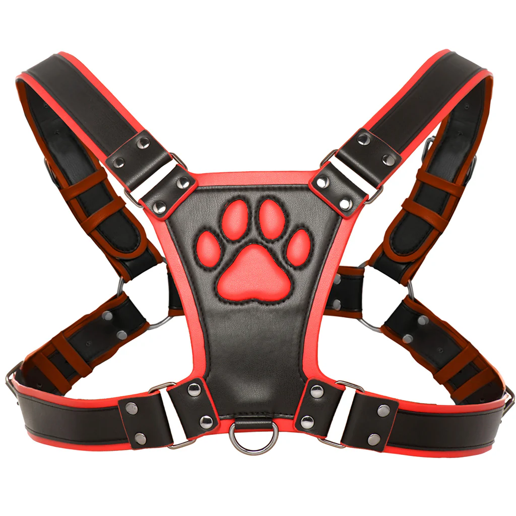 Master Series Alpha Pup Bulldog Harness in Red - Image 2