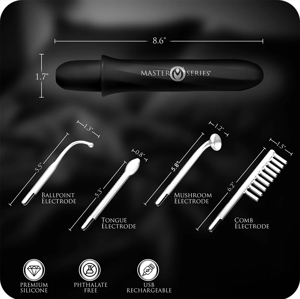 Master Series Electrawand E-Stim Set in Black - Image 5