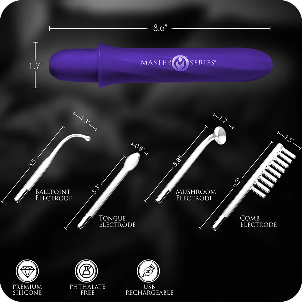 Master Series Electrawand E-Stim Set in Purple - Image 5