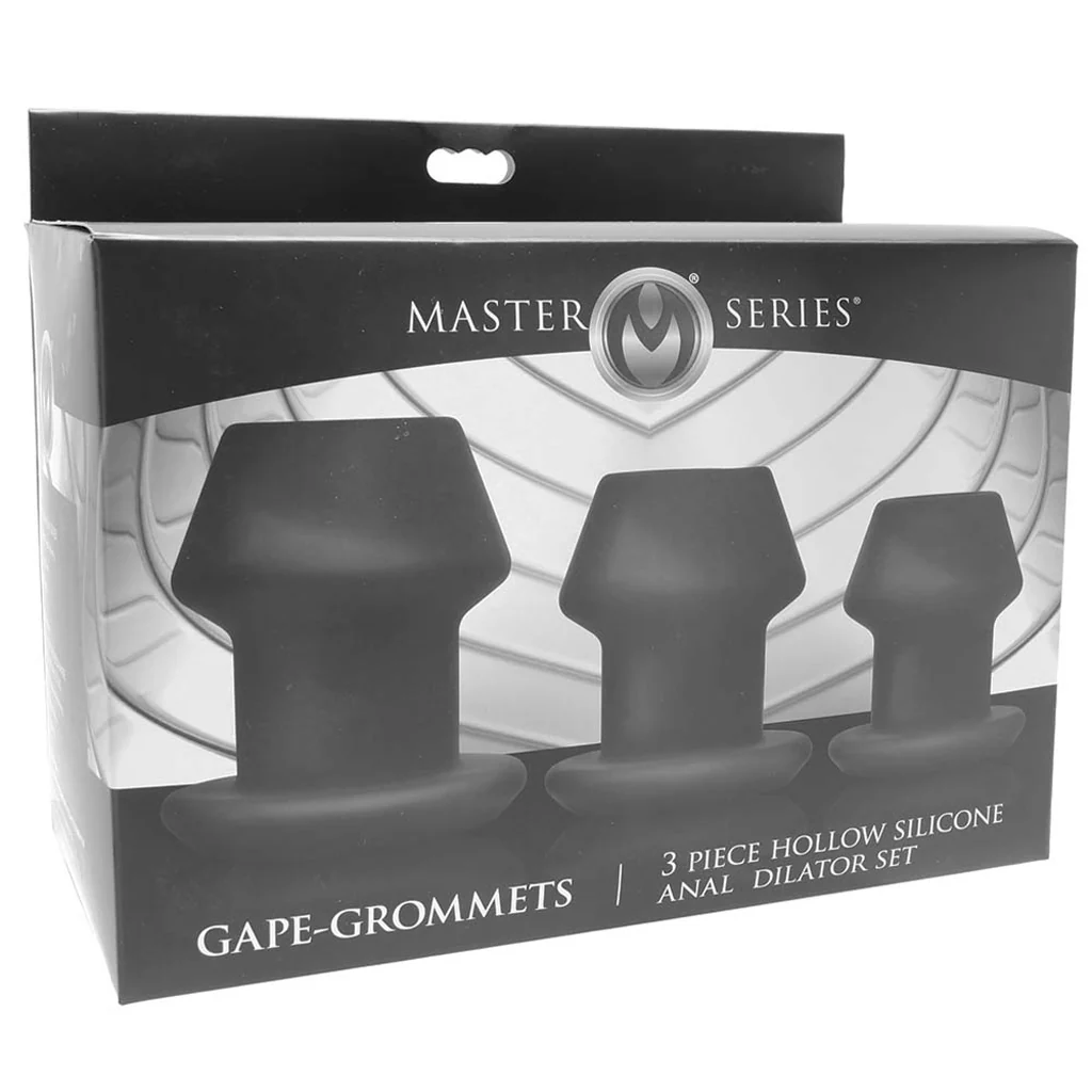 Master Series Gape-Grommets Hollow Anal Dilator Set - Image 6