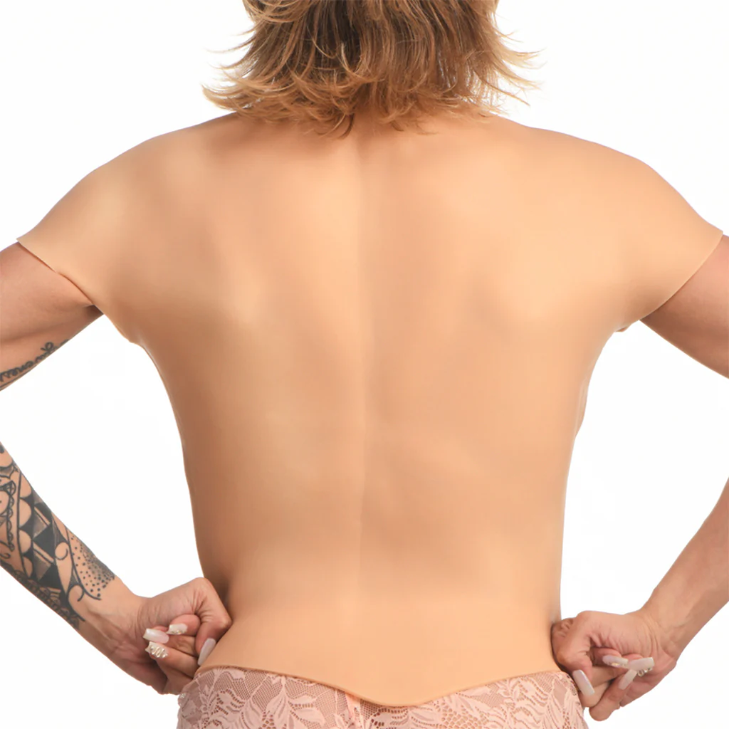 Master Series Ripped Silicone Male Chest in Small - Image 2