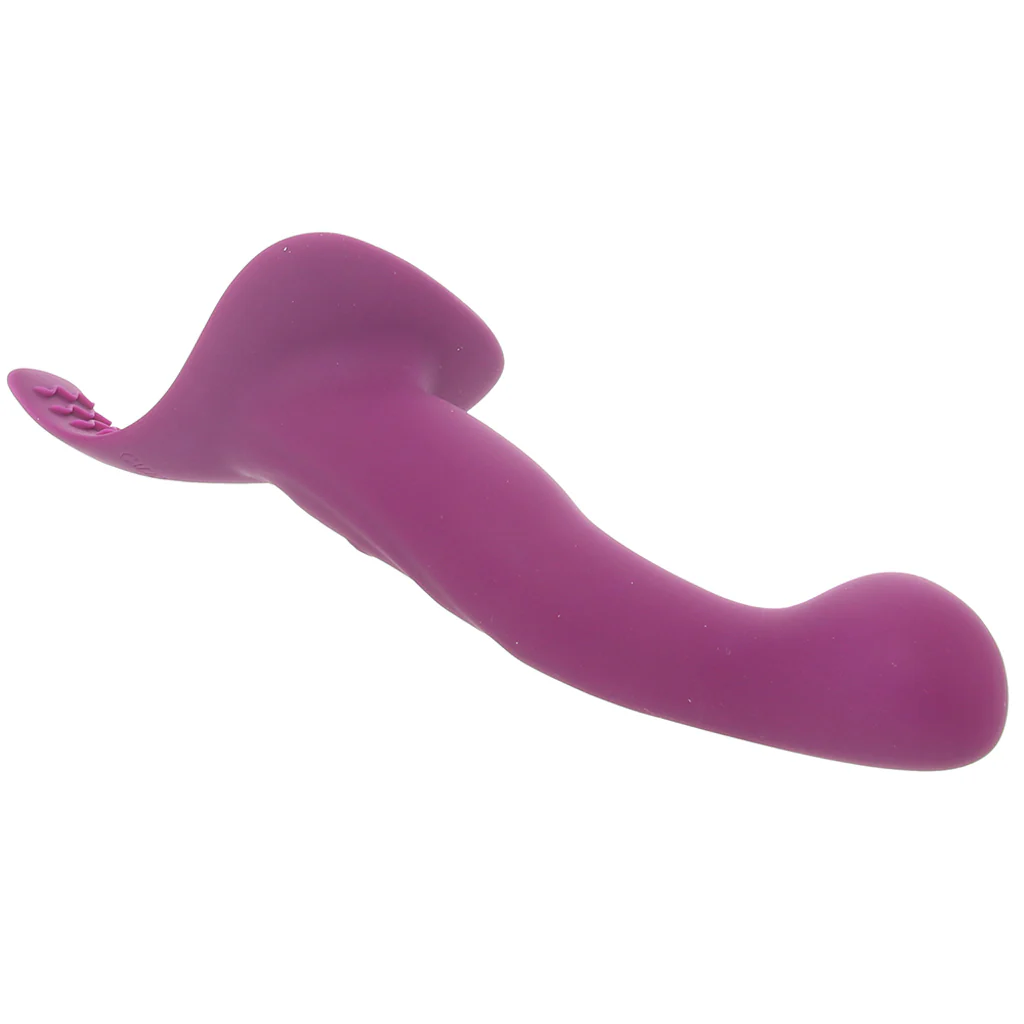 ME2 Vibrating Silicone Strap-On Ready Probe in Purple - Image 2