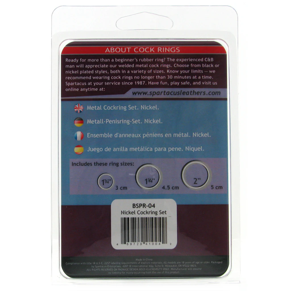 Metal Cock Ring Set - Image 5