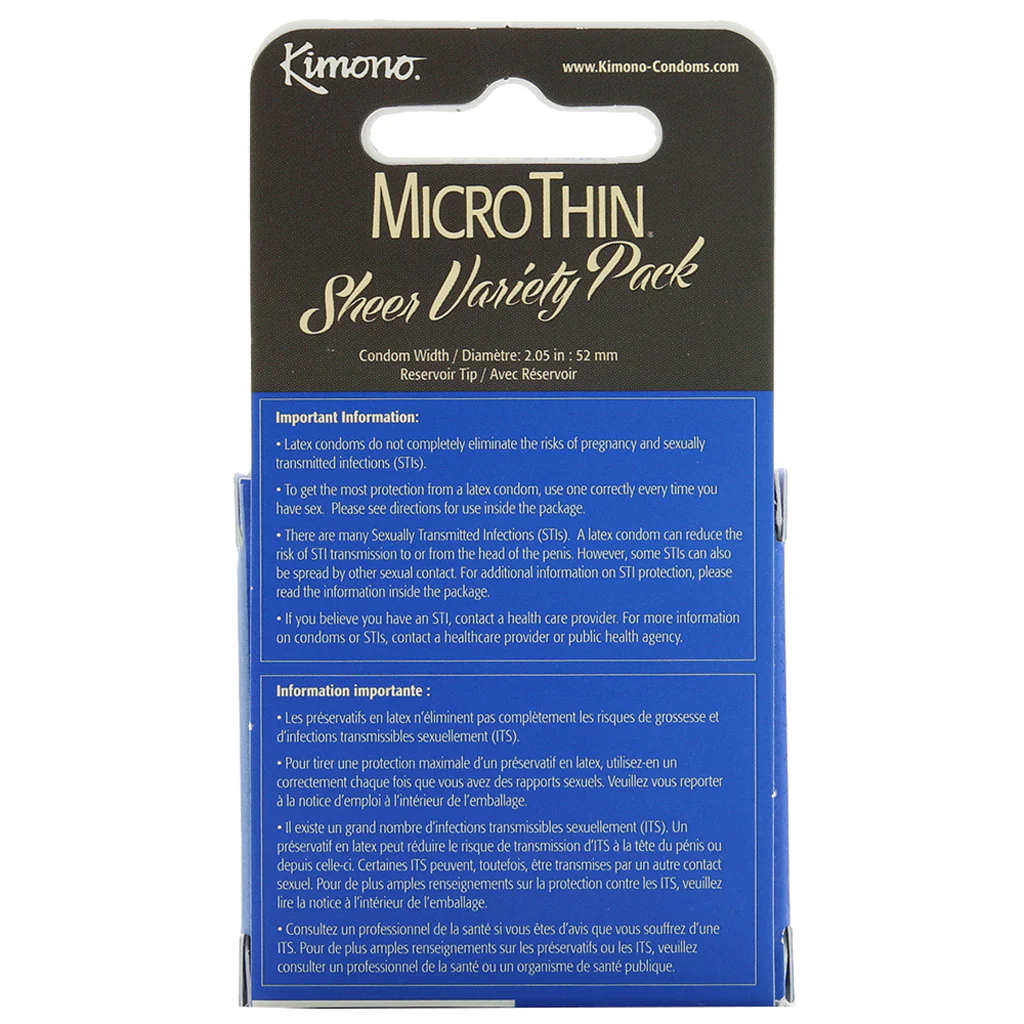 MicroThin Sheer Variety Pack Condoms in 3 Pack - Image 3