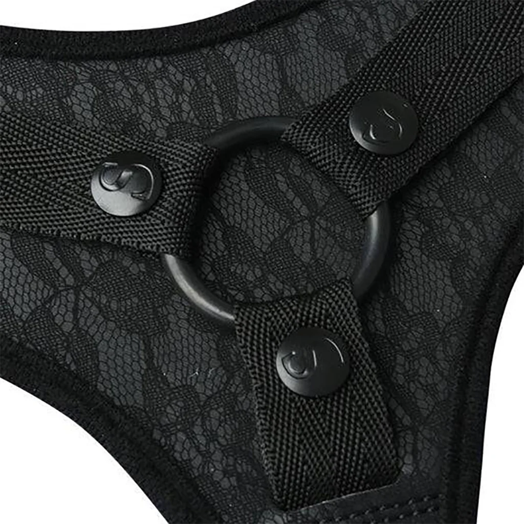 Sincerely Black Lace Strap-On Harness - Image 8