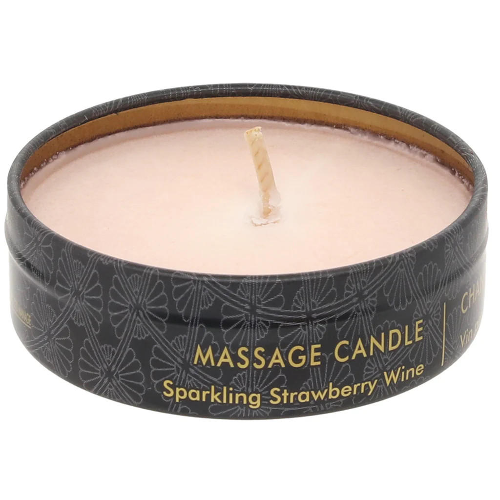 Romance Mini Massage Candle 1oz/30ml in Strawberry Wine - Image 2